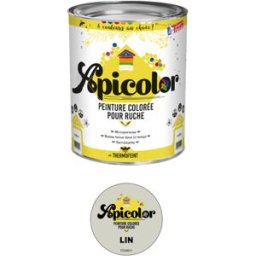 Apiculture.net - Matériel apicole français Peinture Apicolor 0,5L - Lin