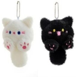 Porte-clés en peluche chat à longue queue 13 cm (Modèle aléatoire) XLP00523
