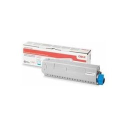 Oki - cyan - original - cartouche de toner