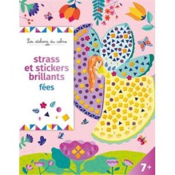 Strass et stickers brillants fées : pochette avec accessoires Cinzia Sileo Deux coqs d'or