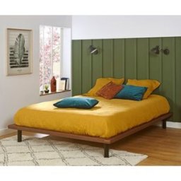 Ma Chambre d'Enfant Lit ado avec sommier Hoha Noyer 140x200 cm