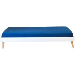 Ma Chambre d'Enfant Lit enfant avec pieds, sommier et matelas Honey Bois naturel 120x190 cm