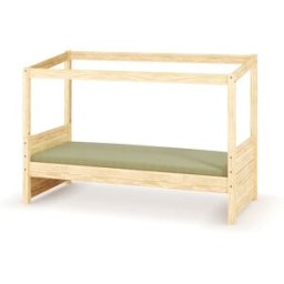Ma Chambre d'Enfant Lit cabane enfant Combeebed Bois naturel 90x200 cm Avec caches sommier Sans toit et porte