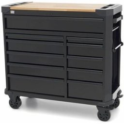 HBM servante 11 tiroirs 109 cm noir