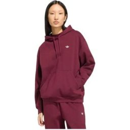 Adidas Originals Sweat à Capuche Essentials Oversized Fleece Maroon M Femme