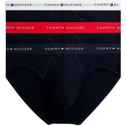 Tommy Hilfiger Boxers Um0um03876 Brief 3 Unités Primary Red / White / Desert Sky 2XL Homme