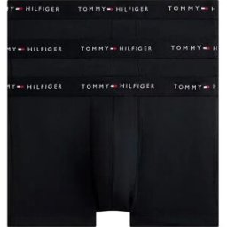 Tommy Hilfiger Boxers Um0um03877 Trunk 3 Unités Black / Black / Black 2XL Homme