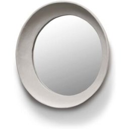 Miroir rond en papier maché blanc 45cm Earth - Serax