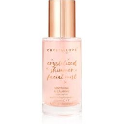 Crystallove Rose Quartz Shimmer Facial Mist brume visage pour une peau lumineuse 100 ml