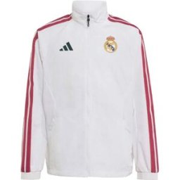 Adidas Veste De Survêtement Real Madrid Home Anthem White 13-14 Années Garçon