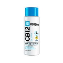 Cb12 Bain de Bouche Sensitive – Sans Alcool - Dents Sensibles - Protection Scientifiquement Prouvée Contre la Mauvaise Haleine Pendant 16 Heures – Combat la Cause de la Mauvaise Haleine – Fraîcheur Longue Durée - Menthe Douce - 250 ml - Flacon 250 ml