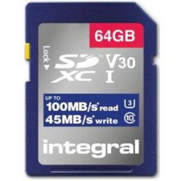 Carte sécure digital INTEGRAL INSDX64G-100V30
