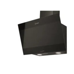 INDESIT Hotte décorative 60 cm noir et verre IHVP66LMK