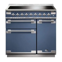 Cuisinière FALCON ELISE 90 Induction Roche bleue/Nickel brossé - ELS90EISB/-EU