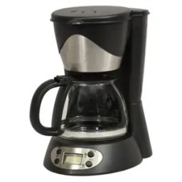 KITCHENCHEF Cafetière filtre 6 tasses programmable Noire & Inox - KSMD230T