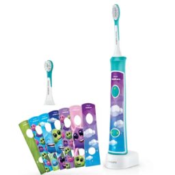 PHILIPS Brosse à dent For Kids Bluetooth Timer Aqua - HX6322-04