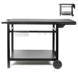 LIVOO - Chariot / Desserte Métal avec tablette rabattable GS170N