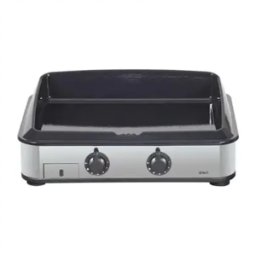 ENO Plancha gaz 2 feux châssis inox - Enosign 65 - 570232010701