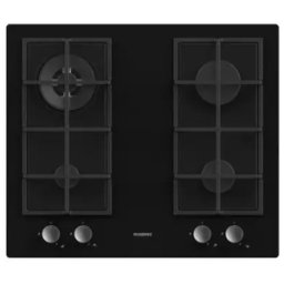 ROSIERES Table de cuisson gaz 4 foyers dessus verre trempé - RVG6BR4SB/1