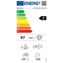 ELECTROLUX Sèche-linge 60 cm 8 kg pompe à chaleur - EW6HI5829SB