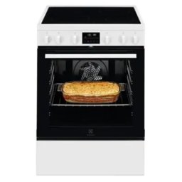 ELECTROLUX Cuisinière vitrocéramique 60 cm 4 foyers nettoyage pyrolyse - LKR64890AW