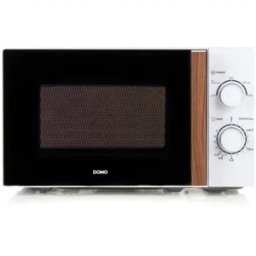 DOMO Micro Ondes mono Poignée Bois 20L 25,5 cm Blanc /1 DO2720