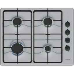 BOSCH Table de cuisson 4 feux gaz inox - PBP6B5K80