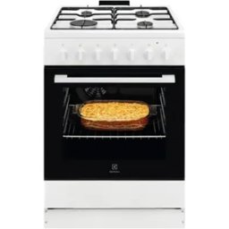ELECTROLUX Cuisinière mixte 60 cm 4 feux gaz - LKK620010W