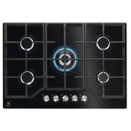 ELECTROLUX Table de cuisson 74 cm 5 foyers gaz verre trempé - KGG75362K
