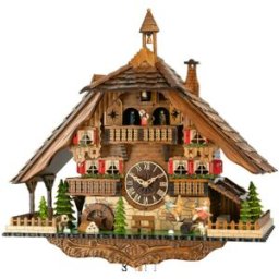 Engstler Horloge coucou chalet musical balançoire enfants
