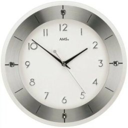 Seiko Pendule murale moderne grise en verre couleur : Noir
