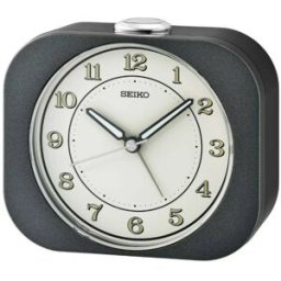 Réveil silencieux noir Seiko