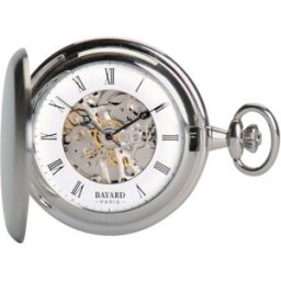 Montre gousset argentée avec clapet Bayard