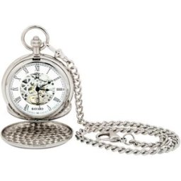 Montre gousset mécanique argentée double ouverture Bayard