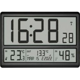 MOINEAU Horloge murale digitale radio-pilotée ou à poser