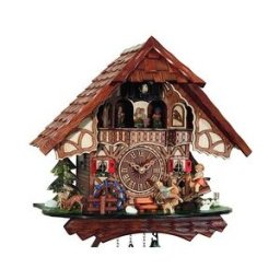 Engstler Horloge coucou musical balançoire et danseurs 34 cm