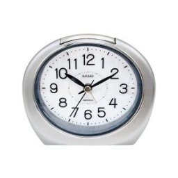 Réveil silencieux gris éclairage blanc LED Bayard Couleur : Blanc