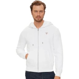 Sweat Guess G triangle Homme Blanc S