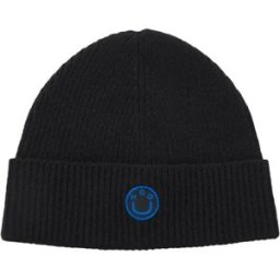 Bonnet Hugo badge Xafi B Homme Noir Taille unique