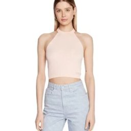 Débardeur Guess Logo classic Femme Rose XS