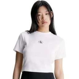 T shirt Calvin Klein Essential classic Femme Blanc XL