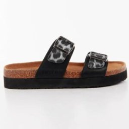 Claquette Kaporal Leopard Femme Noir 38