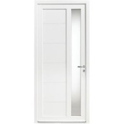 Le Roi de la Fenêtre Porte d'entrée PVC modèle LILY avec pose