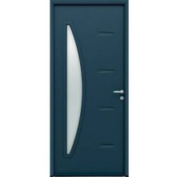 Le Roi de la Fenêtre Porte d'entrée ACIER modèle HELIOS dimensions standard L 80 cm x H 215 cm