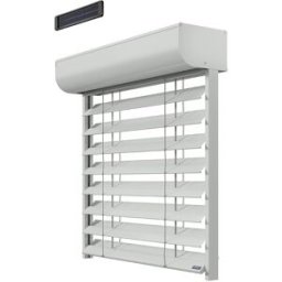 Le Roi de la Fenêtre Brise Soleil Orientable Rénovation - BSO Lames PX90Z Motorisation Radio Solaire avec télécommande