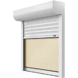 Le Roi de la Fenêtre Volet Roulant Rénovation Store Moustiquaire Lames ALU 39 mm Motorisation Radio avec télécommande avec pose