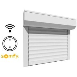 Le Roi de la Fenêtre Volet Roulant Electrique ALU (lames 8×40 mm) - Motorisation SOMFY Radio avec télécommande