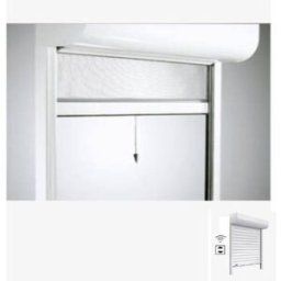 Le Roi de la Fenêtre Volet Roulant Rénovation avec Moustiquaire Lames PVC Motorisation Radio avec télécommande avec pose