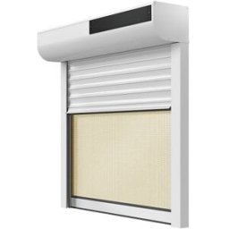 Le Roi de la Fenêtre Volet Roulant Rénovation Store Moustiquaire Lames ALU 39 mm Motorisation Solaire Radio avec télécommande