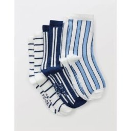 BOUT'CHOU Lot de 3 paires de socquettes imprimées en coton BIO 19-22